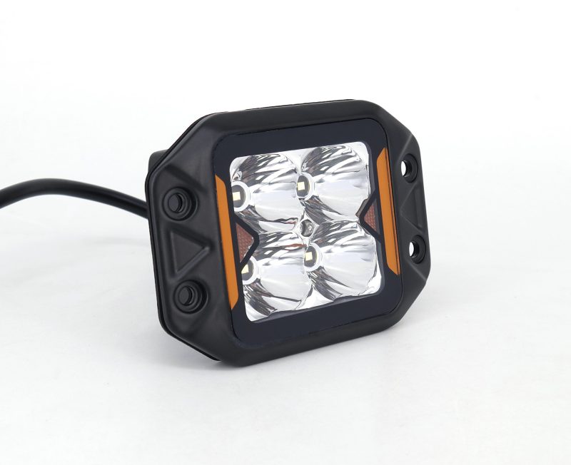 Faro Auxiliar Cuadrado Iron Led Dj5900jeep Embutir 3 20w