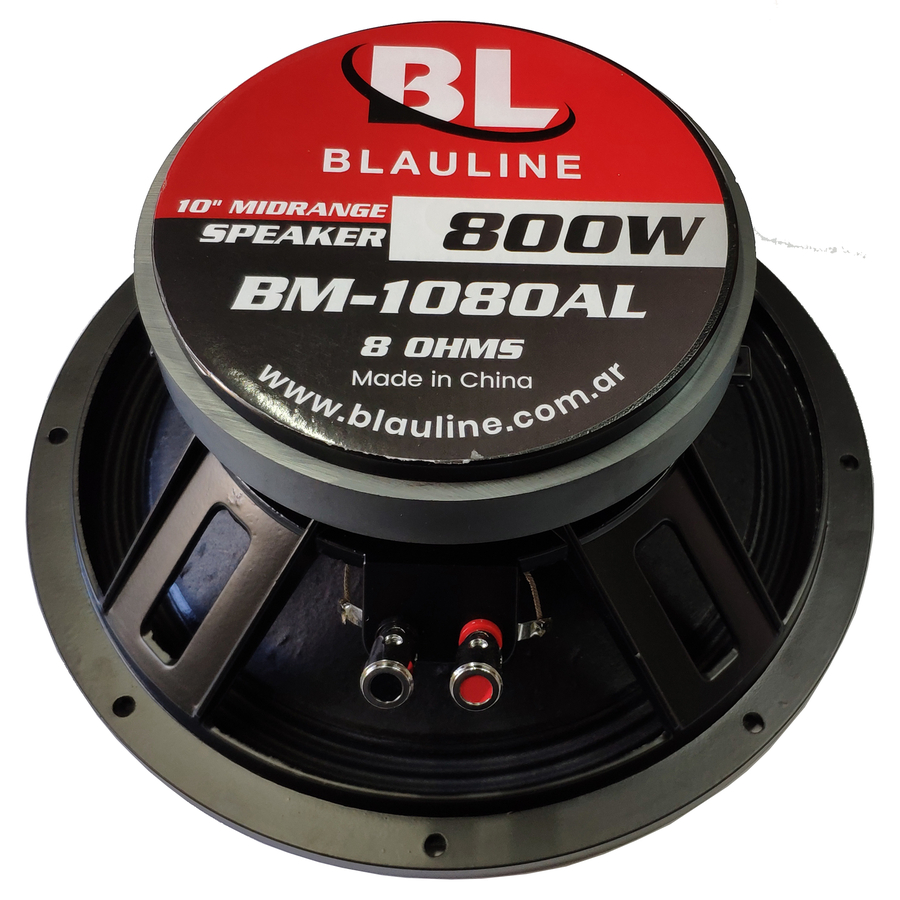 PARLANTE MEDIO BLAULINE BM-1080AL 10″ CAMPANA DE ALUMINIO 400RMS