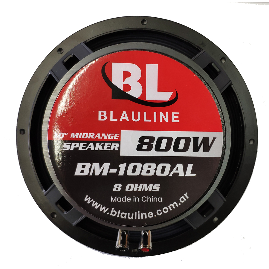 PARLANTE MEDIO BLAULINE BM-1080AL 10″ CAMPANA DE ALUMINIO 400RMS