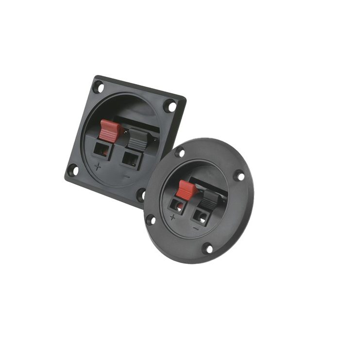 BORNERA CUADRADA / REDONDA PERMAK PARA CAJON ACUSTICO (X UNIDAD)