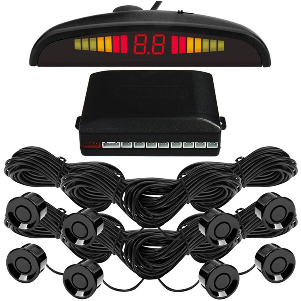 SENSORES DE ESTACIONAMIENTO GUARDTEX GPS-8B KIT 8 NEGRO