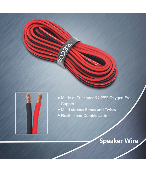 Kit De Cables Recoil Pck4 4ga Ofc 100% Cobre