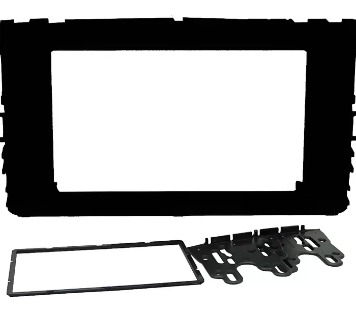 MARCO ADAPTADOR PERMAK VW POLO / VIRTUS / TCROSS 2018/2019 COLOR NEGRO PIANO