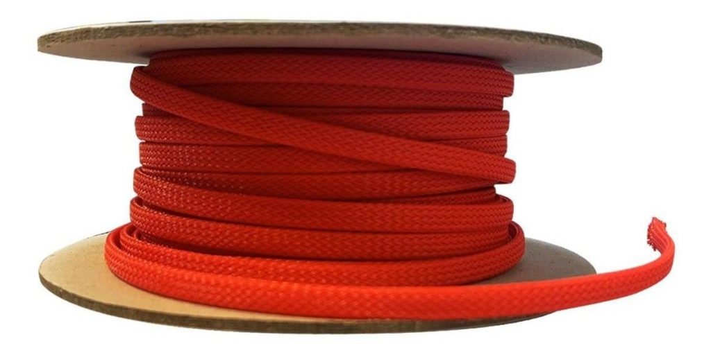 CUBRE CABLE PIEL DE SERPIENTE ROJO/GRIS 4AWG ROLLO