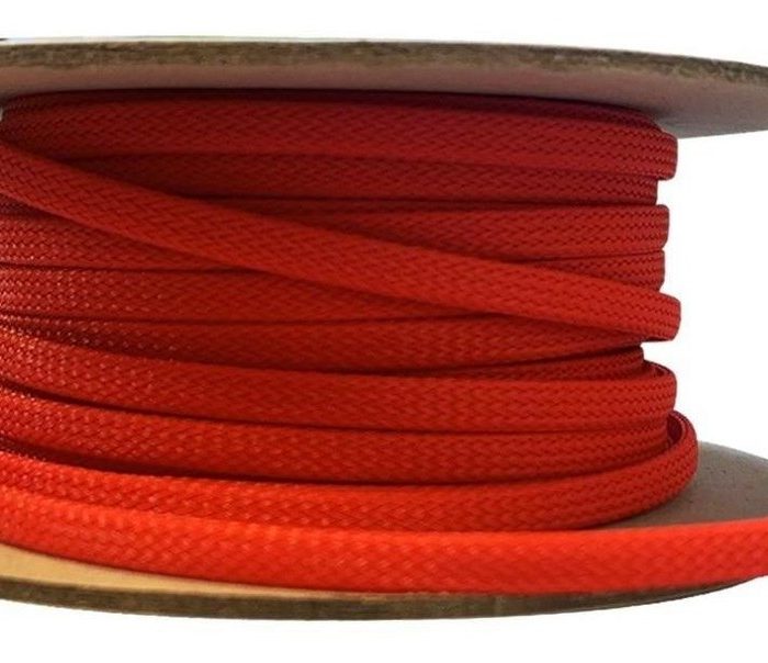 CUBRE CABLE PIEL DE SERPIENTE ROJO/GRIS 4AWG ROLLO