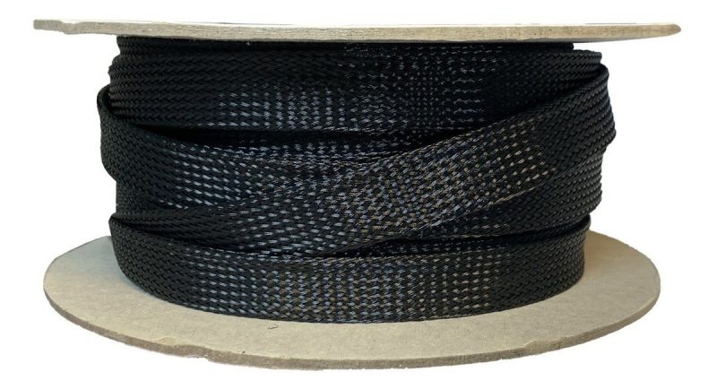 CUBRE CABLE PIEL DE SERPIENTE NEGRO 0 / 4 / 8 AWG X ROLLO