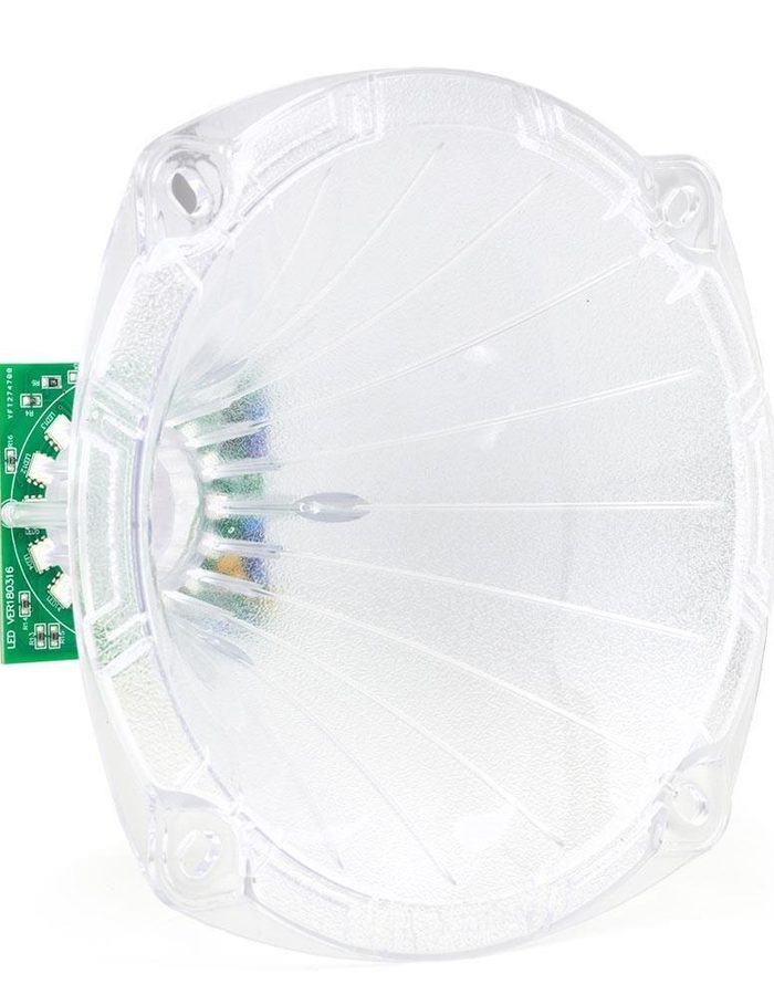 CORNETA BOMBER LED OUTDOOR CORTA 1" TRANSPARENTE CON LED