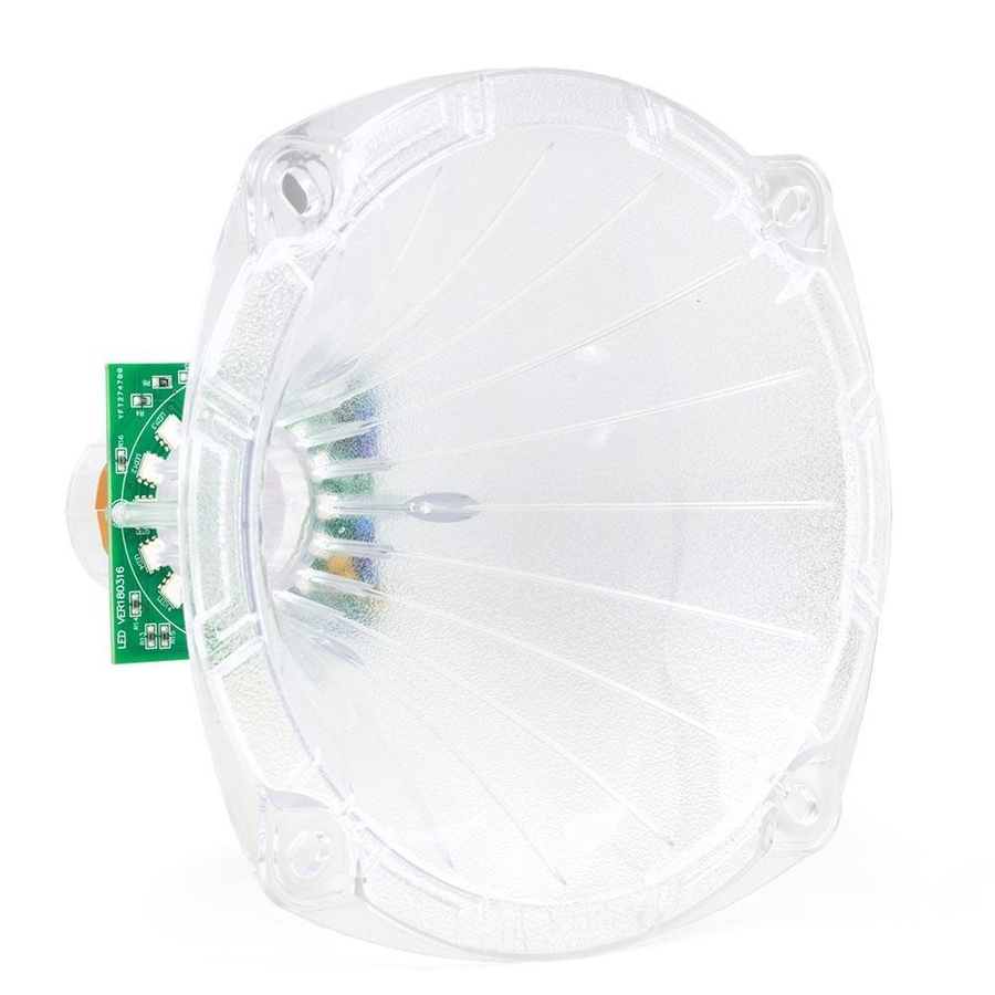 CORNETA BOMBER LED OUTDOOR CORTA 1″ TRANSPARENTE CON LED