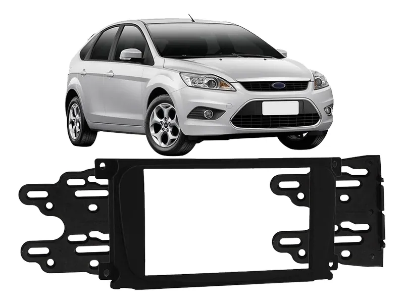 MARCO ADAPTADOR PERMAK 2DIN FORD FOCUS 2009 / 2013 COLOR NEGRO