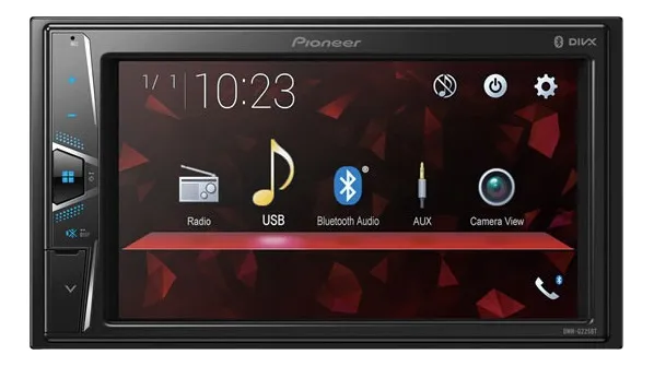 Estereo Pioneer Dmh-G225bt Bluetooth Pantalla Touch Color Negro