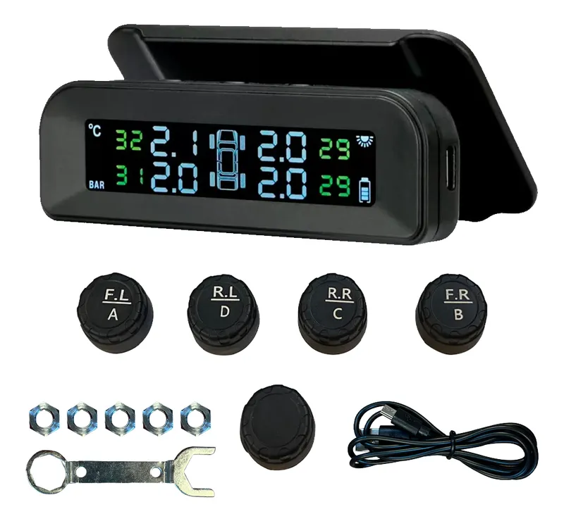 Sensores X5 Presión Neumáticos Control Display Solar Externo