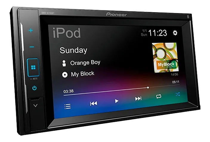 Estereo Pioneer Dmh-A245bt Bluetooth Pantalla Touch Color Negro
