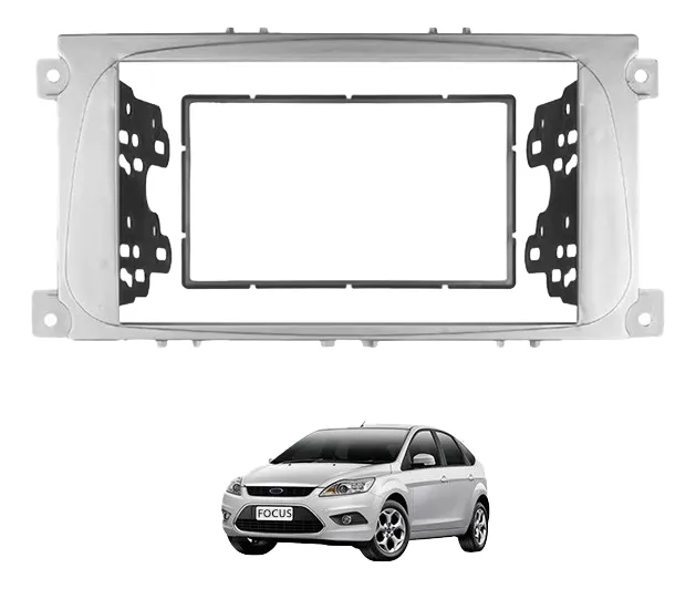 Marco Adaptador Estereo Permak 2din Ford Focus 2009 / 2013 Color Plata