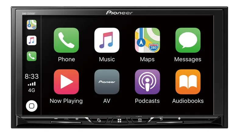 Estereo Pioneer Dmh-Z5150bt Bluetooth Pantalla Touch Color Negro