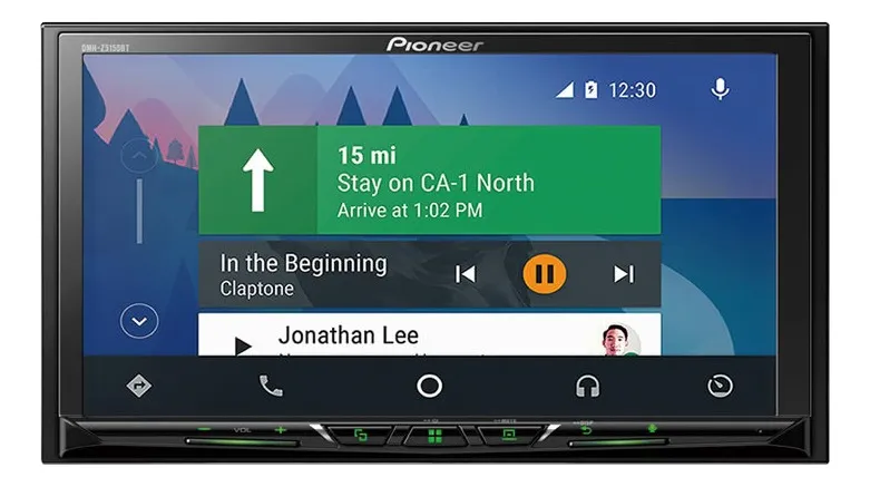 Estereo Pioneer Dmh-Z5150bt Bluetooth Pantalla Touch Color Negro