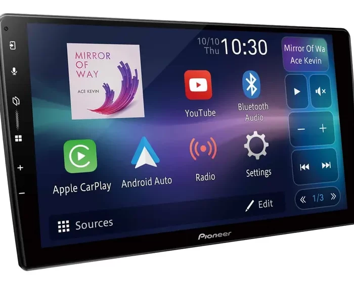 Estereo Pioneer Dmh-ap6650bt Bluetooth Pantalla Touch Color Negro