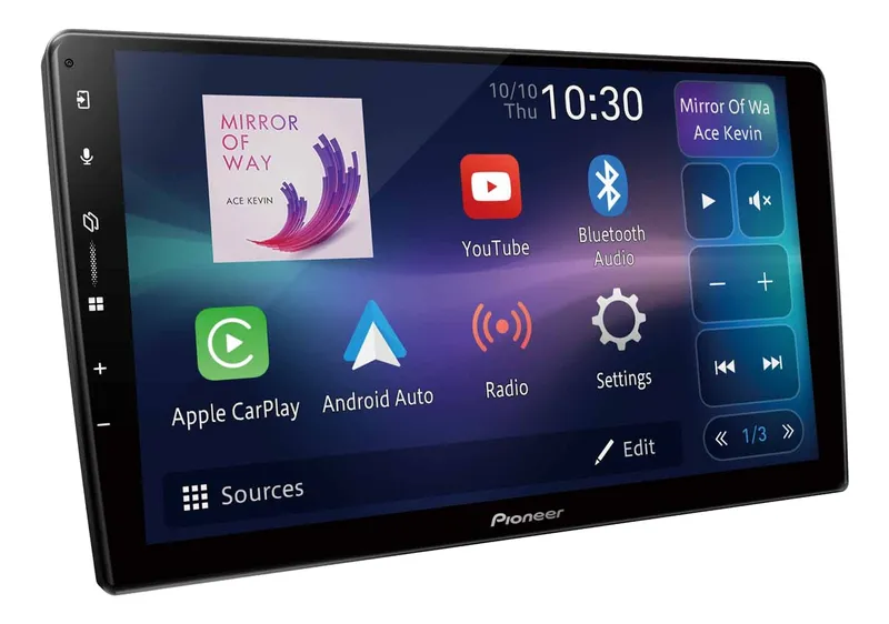 Estereo Pioneer Dmh-ap6650bt Bluetooth Pantalla Touch Color Negro