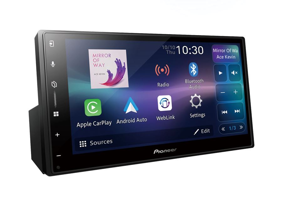 Estereo Pioneer Dmh-a5650bt Carplay Android Auto Color Negro