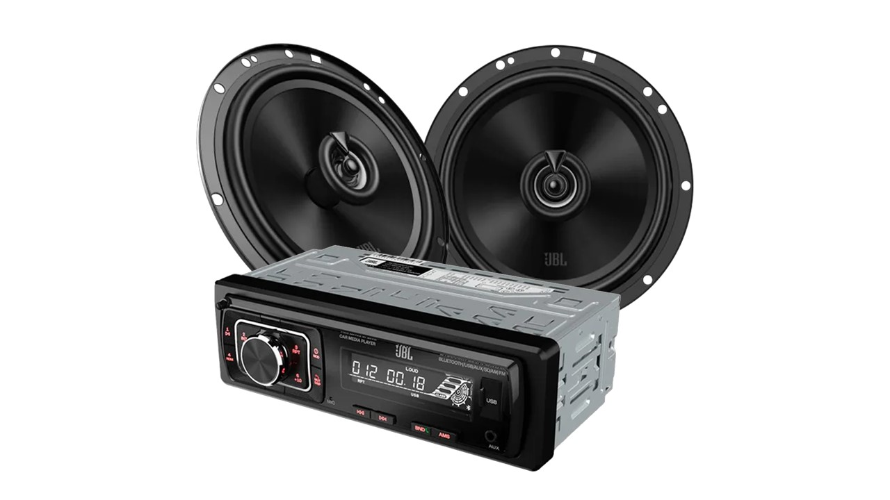 Combo Estereo Jbl Bluetooth Usb + Parlantes Jbl 6.5 Pulgadas 480w