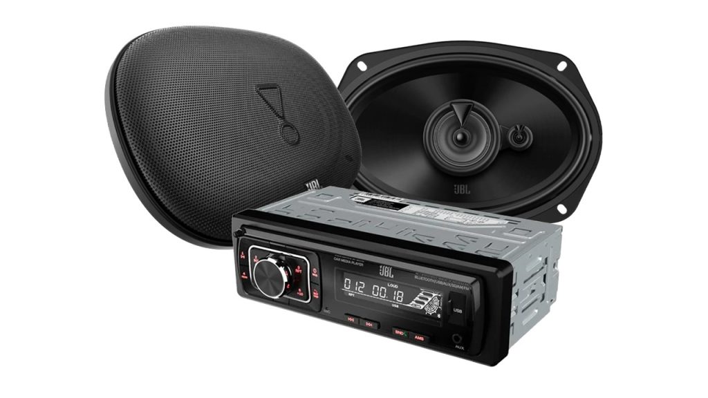 Combo Audio Estereo Jbl Bluetooth + Parlantes Jbl 6×9 560w