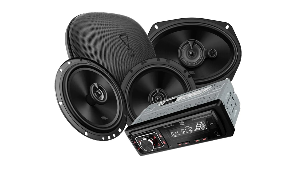 Combo JBL Estereo Celebrity 150 + Par Parlantes 6x9 560w + Par Parlantes 6.5 Pulgadas 480w