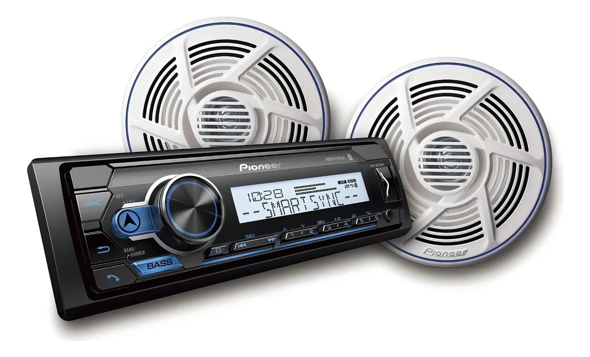 Combo Stereo Marino Pioneer Mxt-ms316bt Bluetooth 6 Pulgadas