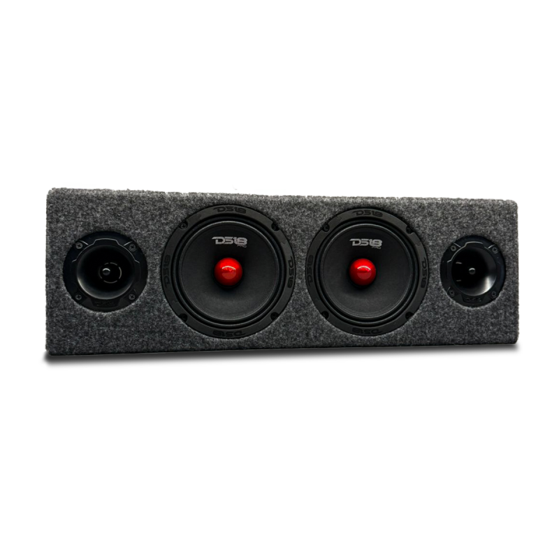 Combo Rack Medios Ds18 X2 + Super Tweeter Ds18 X2 + Rackera