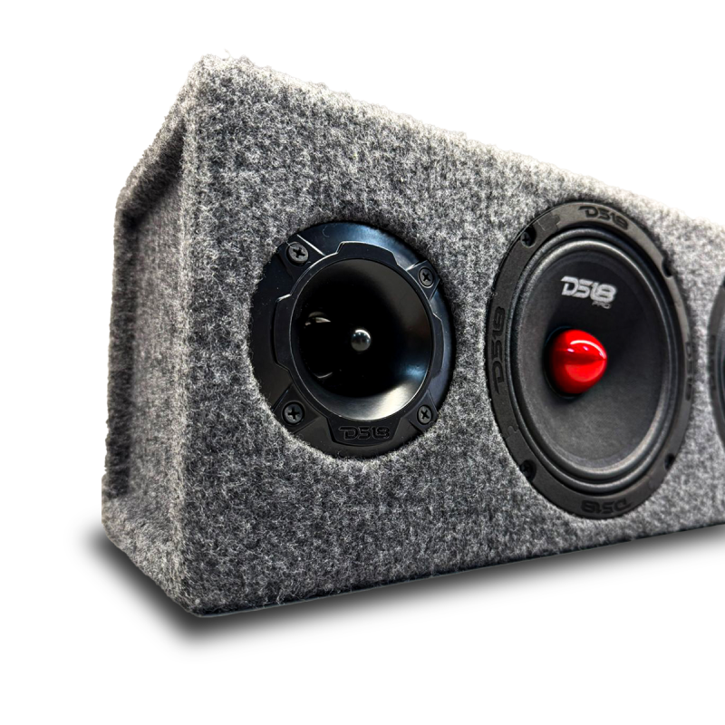 Combo Rack Medios Ds18 X2 + Super Tweeter Ds18 X2 + Rackera