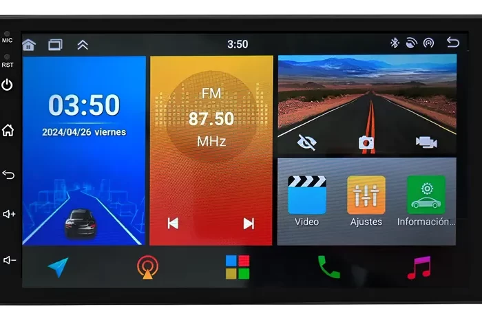 Pantalla Multimedia Blauline 7 Pulgadas 4gb Wifi Gps Carplay