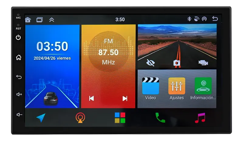 Pantalla Multimedia Blauline 7 Pulgadas 4gb Wifi Gps Carplay