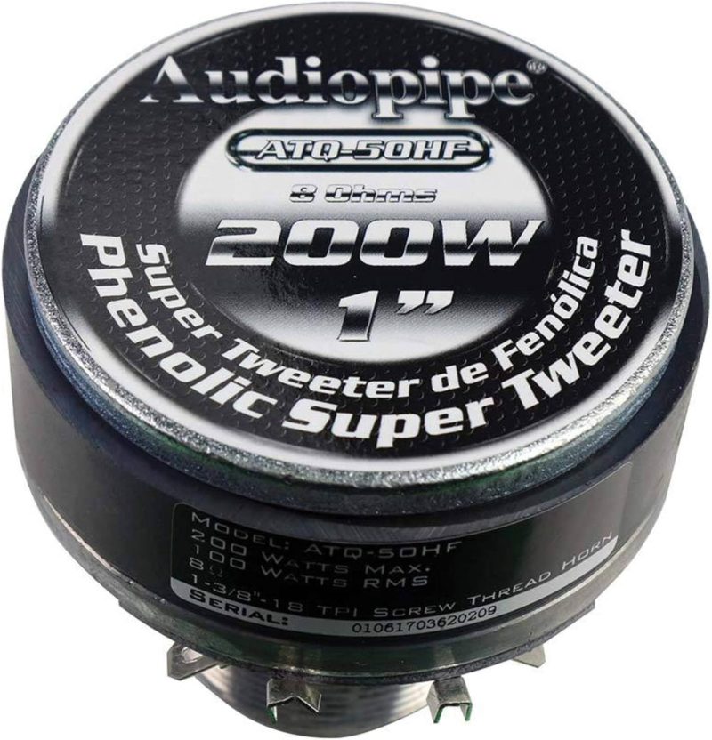 Driver Audiopipe Atq-50 Hf Titanio 1 Pulgada 100rms 8ohm X Unidad
