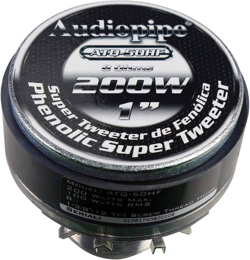 Driver Audiopipe Atq-50 Hf Titanio 1 Pulgada 100rms 8ohm X Unidad