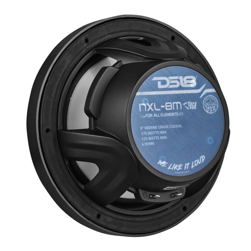 Juego Parlantes Ds18 Nxl-8m/bk Marinos 8 125rms Rgb Metalico