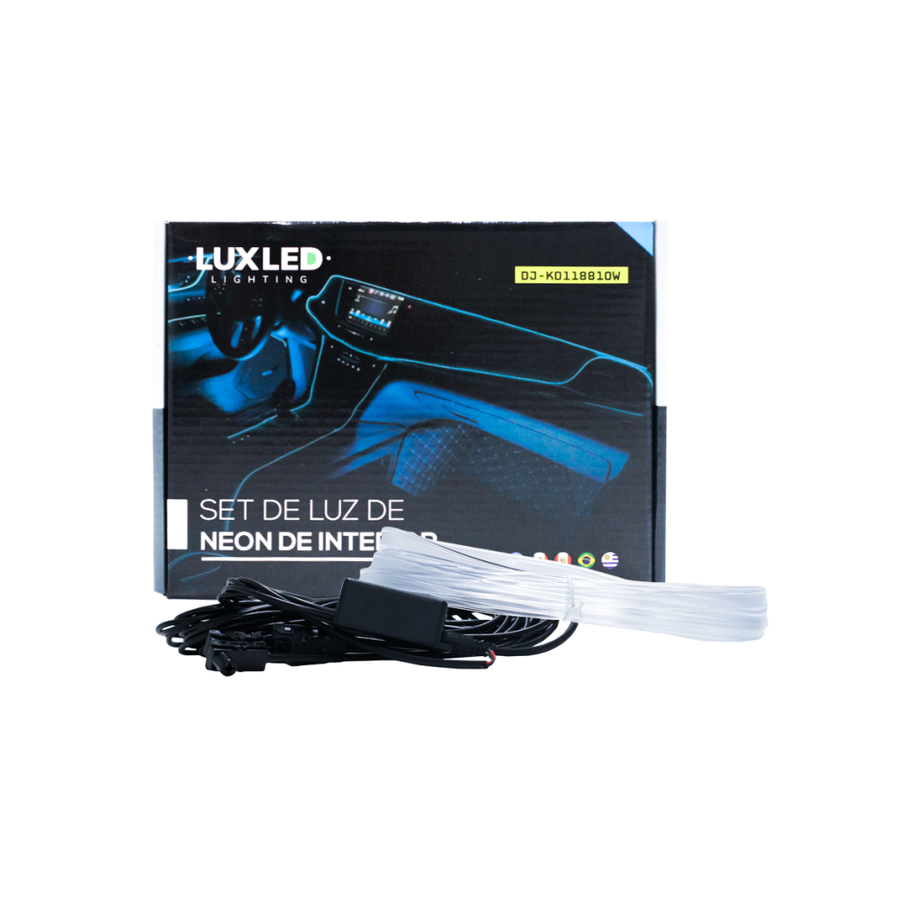 Hilo De Neon Lux Led Dj-kd118810w Set X 5 Rgb 12v Bt