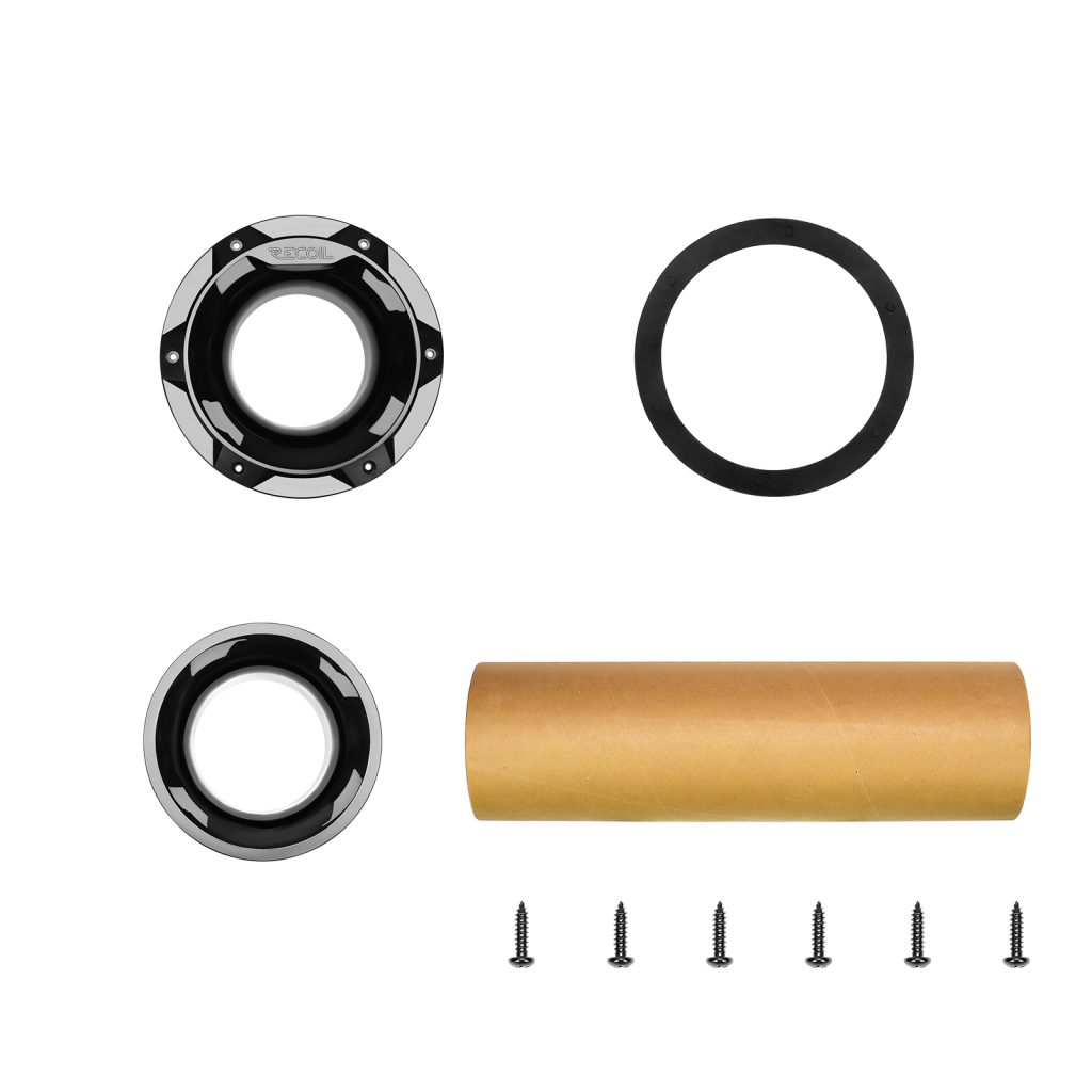 Kit Tubo De Sintonía Para Cajones Acústicos Recoil Ap3 Negro