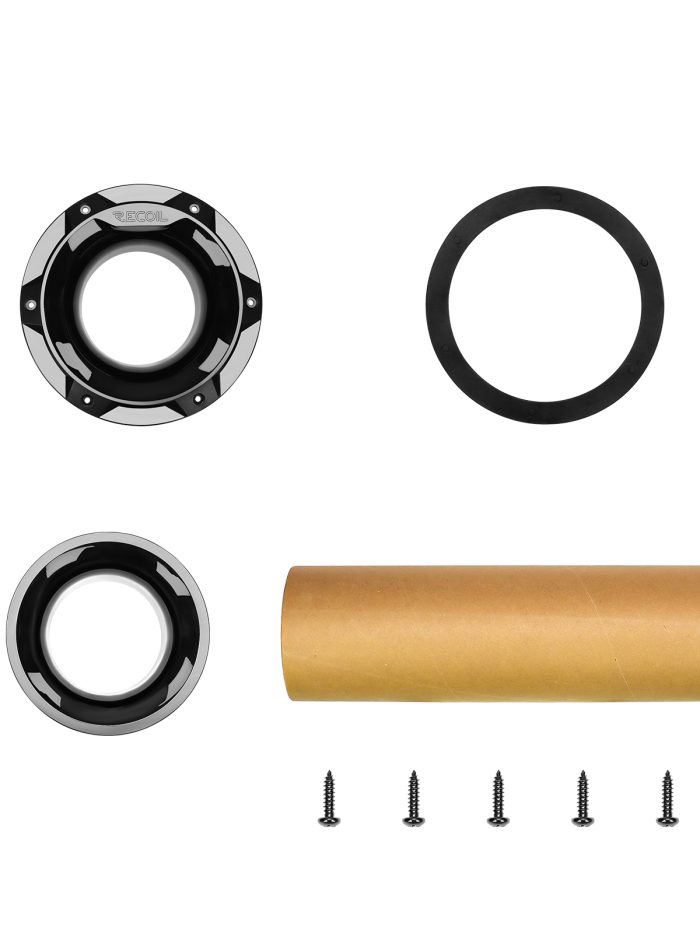 Kit Tubo De Sintonía Para Cajones Acústicos Recoil Ap3 Negro