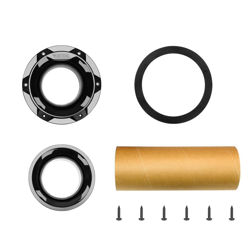 Kit Tubo De Sintonía Para Cajones Acústicos Recoil Ap4 Negro