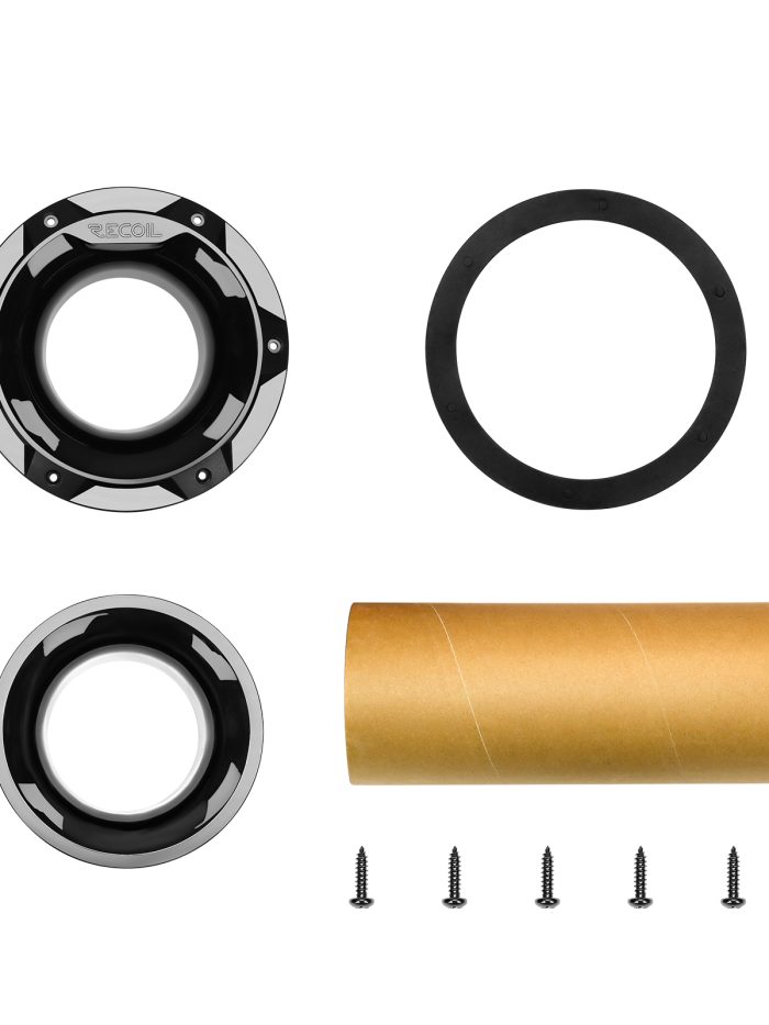 Kit Tubo De Sintonía Para Cajones Acústicos Recoil Ap4 Negro