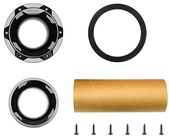 Kit Tubo De Sintonía Para Cajones Acústicos Recoil Ap4 Negro