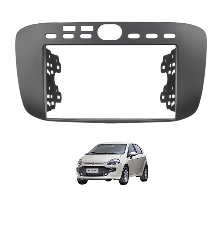 Marco Adaptador Estereo Permak Fiat Punto 13/17 Negro Mate