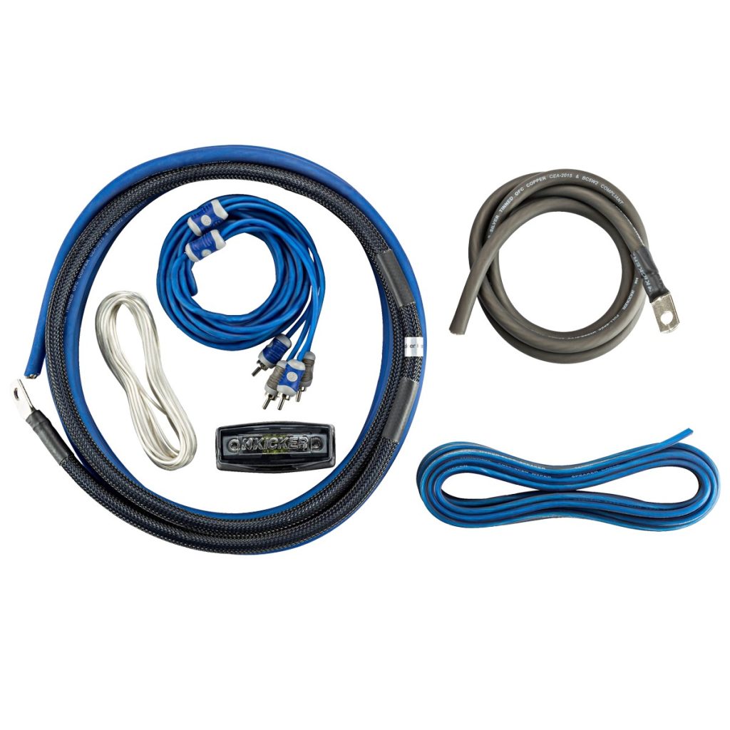 KIT DE CABLES KICKER CK8 8GA OFC 100% COBRE