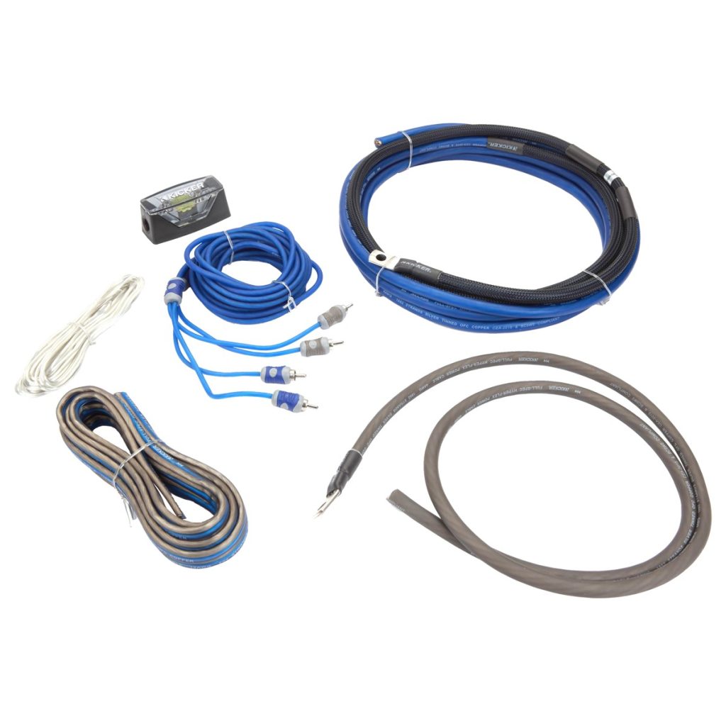 KIT DE CABLES KICKER CK8 8GA OFC 100% COBRE