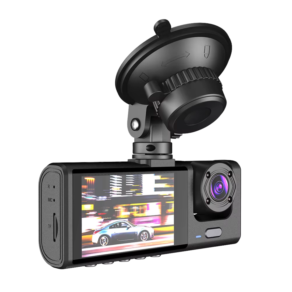 Cámara Dashcam 3 En 1 Guardtex Full Hd Wifi Sensor G Triple