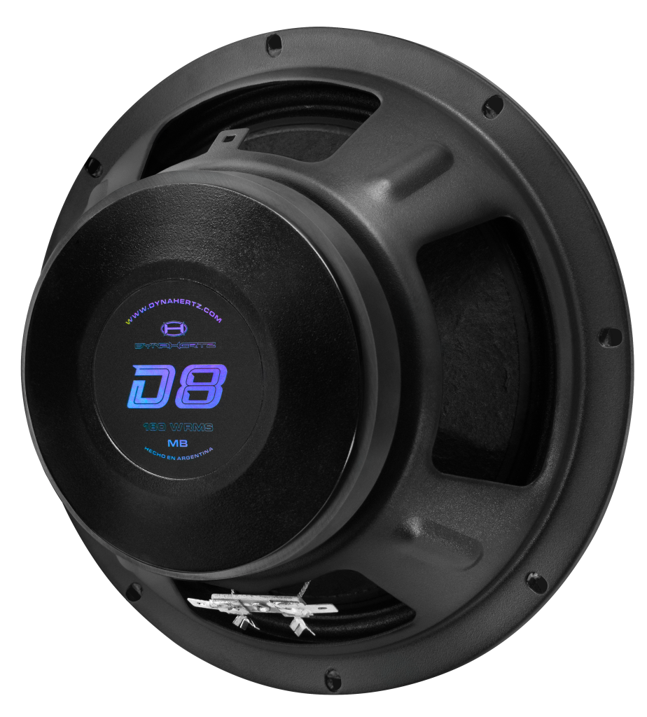 Parlante Medio Dynahertz D8 Mb/Mr 8 Pulgadas 180 Watts Rms Bala Roja – imagen 4