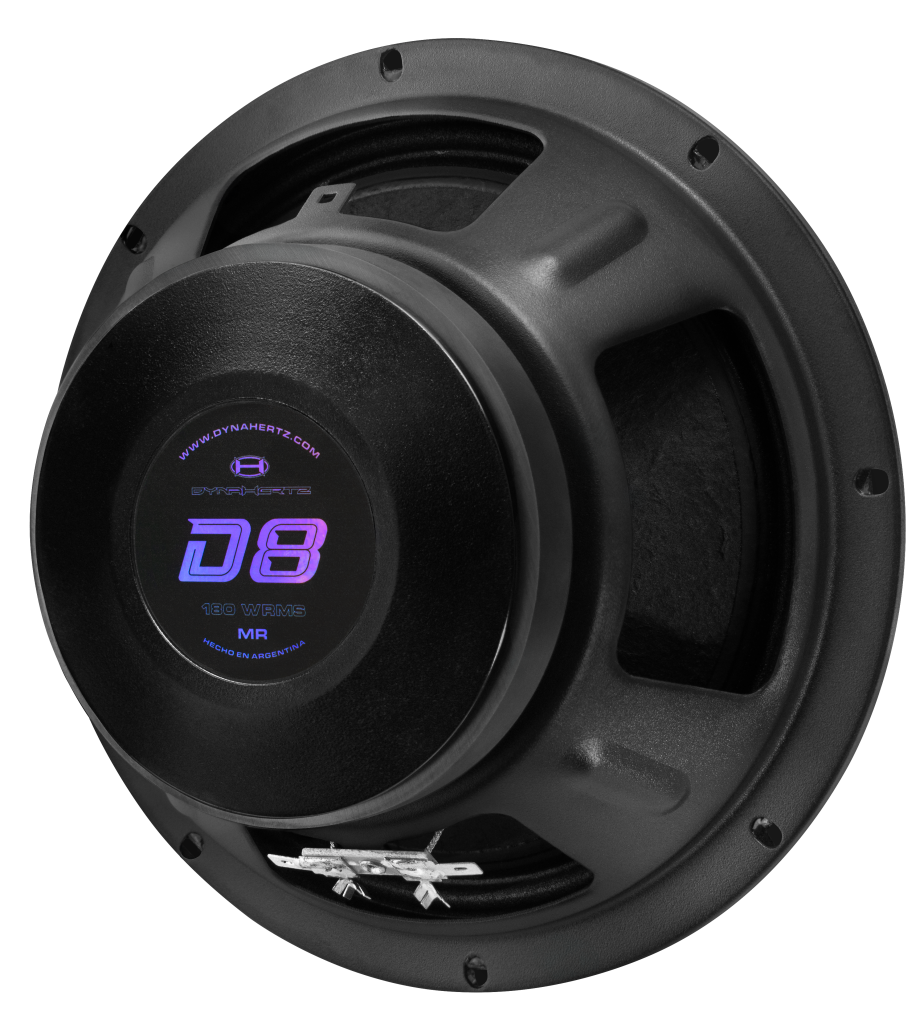 Parlante Medio Dynahertz D8 Mb/Mr 8 Pulgadas 180 Watts Rms Bala Roja – imagen 3