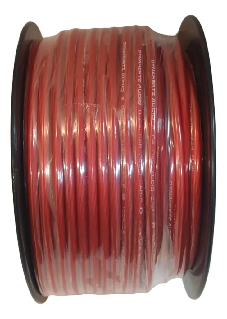 Rollo De Cable Dynahertz 8ga Por 76 Metros Color Rojo – imagen 3