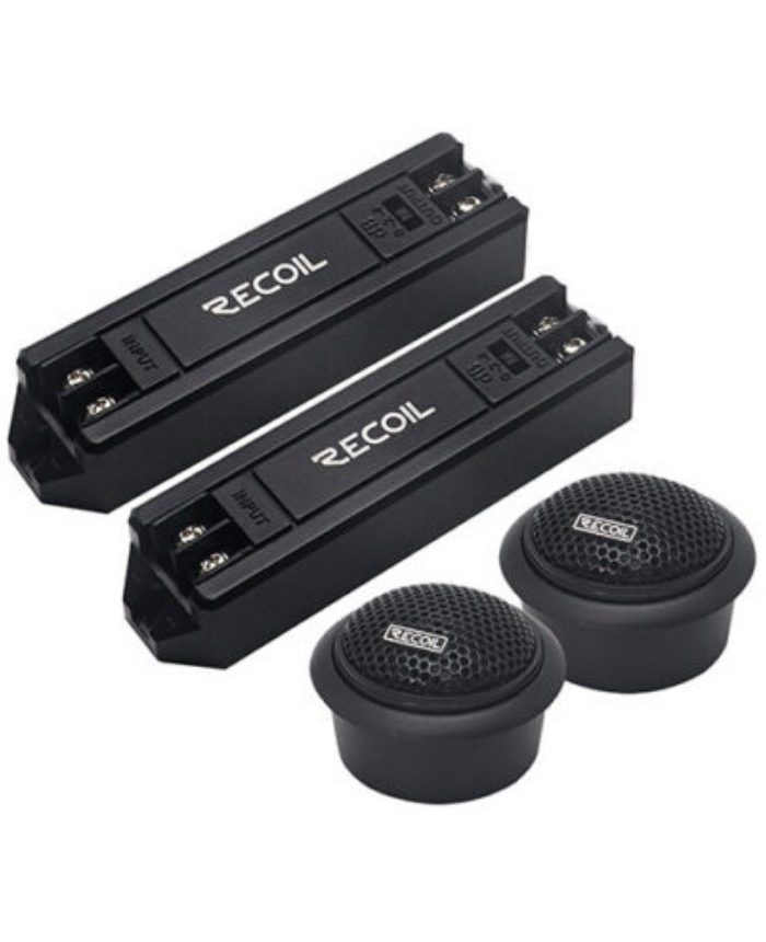 Tweeter Recoil Ret1 Domo Seda 25 Rms Con Crossover Negro