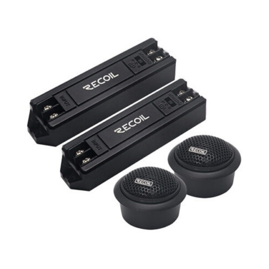 Tweeter Recoil Ret1 Domo Seda 25 Rms Con Crossover Negro