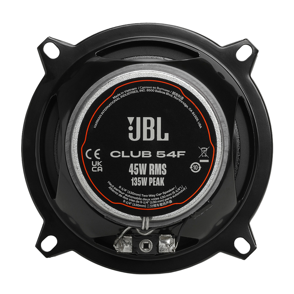 Parlantes Jbl Club 54f 5.25 Pulgadas 45 Rms 2 Vias Negro – imagen 4