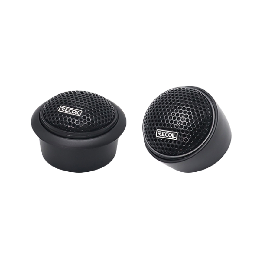 Tweeter Recoil Ret1 Domo Seda 25 Rms Con Crossover Negro – imagen 2